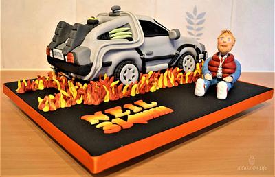 Back To The Future Delorean Cake - Cake by Acakeonlife