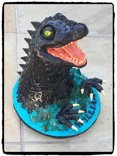Godzilla!! - Cake by Rhona