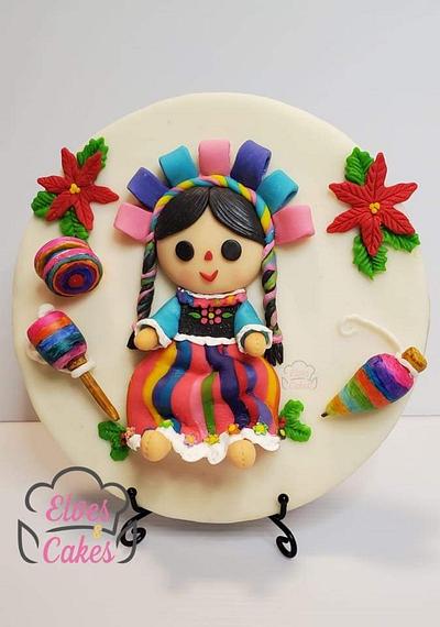 Muñeca de trapo mexicana  - Cake by Loe Ortiz 