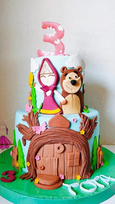 Masha and the Bear Cake by lolodeliciouscake  - Cake by Lolodeliciouscake