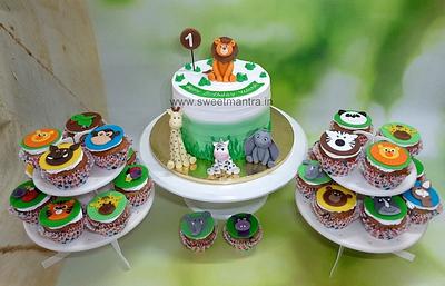 Animals theme sugar table - Cake by Sweet Mantra Homemade Customized Cakes Pune