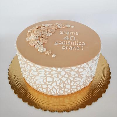 Anniversary cake  - Cake by Tortebymirjana