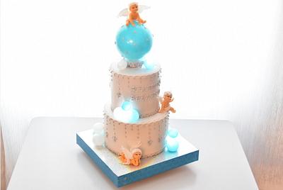 baptism cake - Cake by OxanaS