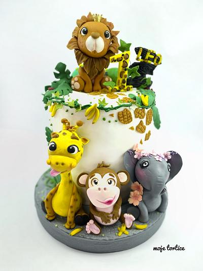 Jungle 🌿🐘🦁🙉🦒🌿 - Cake by My little cakes