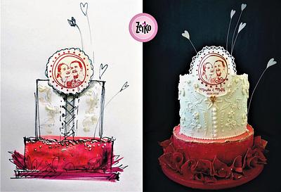 wedding cake - Cake by Torty Zeiko