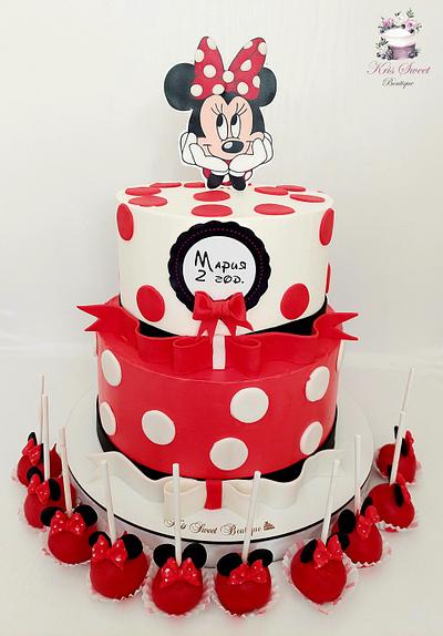 Minnie in red - Cake by Kristina Mineva