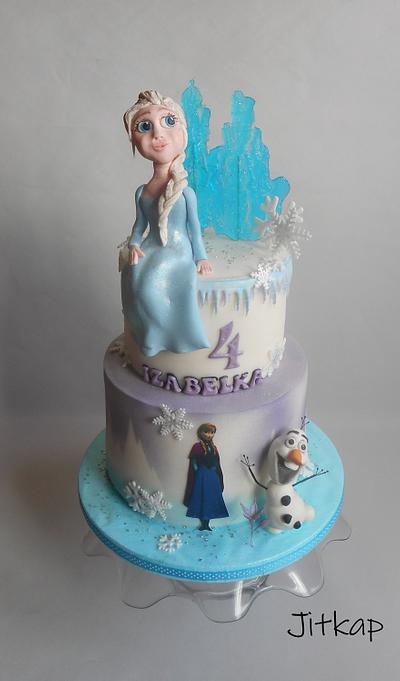 Frozen  - Cake by Jitkap