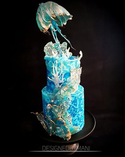 Under the sea wedding cake - Cake by designed by mani