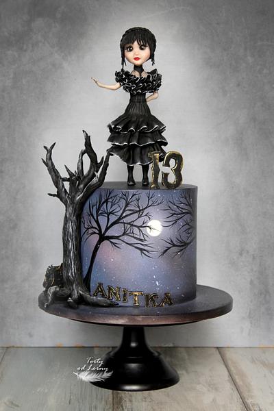Wednesday Addams - Cake by Lorna