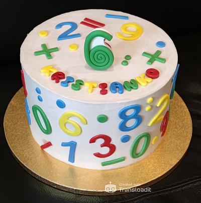 cake with numbers - Cake by OSLAVKA