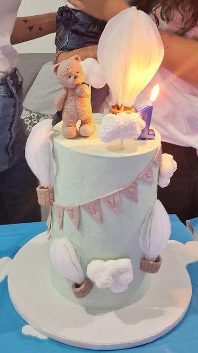 1rst birthday - Cake by Miavour's Bees Custom Cakes