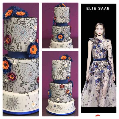 A beautiful dress turned into a cake. - Cake by Patty Miranda