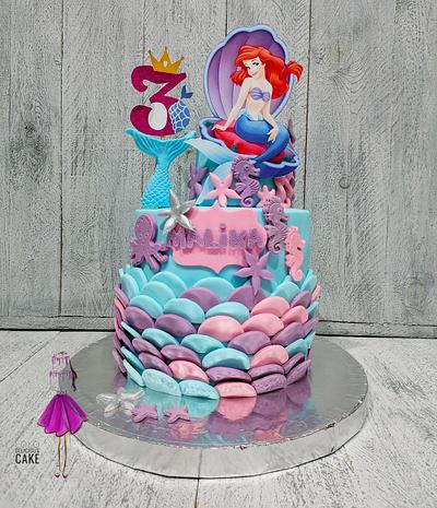 Mermaid Cake by lolodeliciouscake to the most beautiful princess malika  - Cake by Lolodeliciouscake