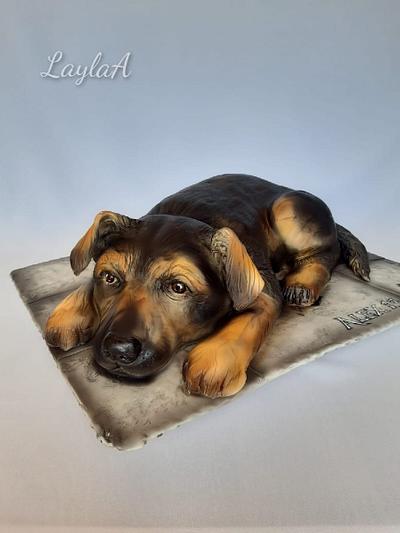 3D dog - Cake by Layla A