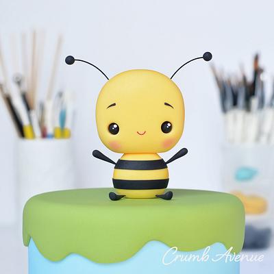 Cute Bumble Bee - Cake by Crumb Avenue