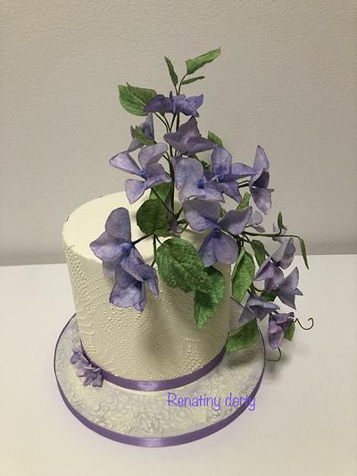 Purple hydrangea - Cake by Renatiny dorty