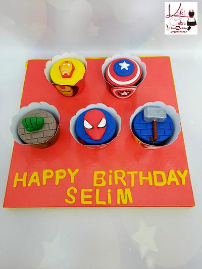 "Avengers cupcakes" - Cake by Noha Sami