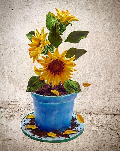 Sunflowers 🌻 - Cake by The Custom Piece of Cake