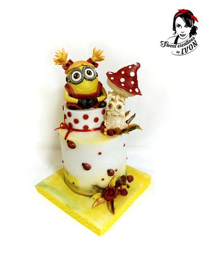 Minion Girl & Toadstool - Cake by Ivon