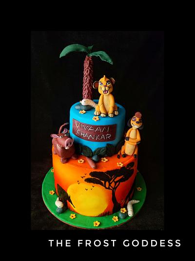 Lion king theme cake  - Cake by thefrostgoddess