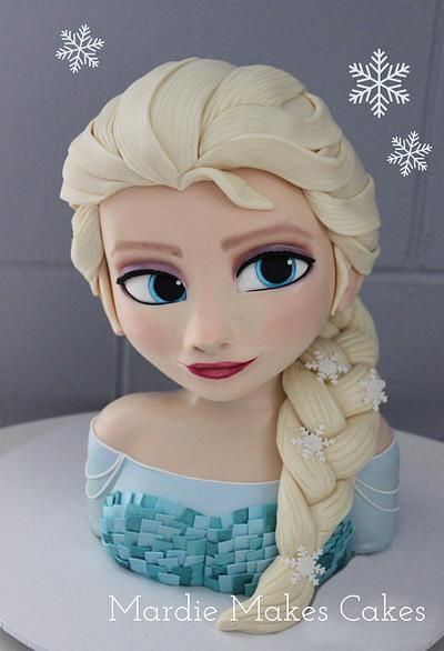 Elsa Bust Cake  - Cake by Mardie Makes Cakes