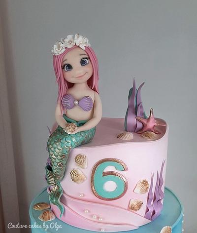 Mermaid girl - Cake by Couture cakes by Olga