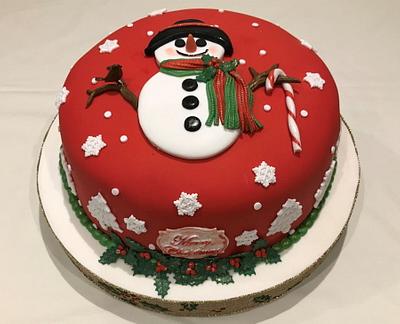  Snowman Cake - Cake by Margaret Lloyd