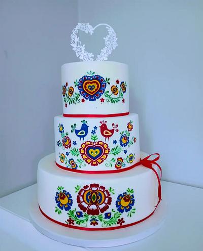 Folk wedding - Cake by alenascakes