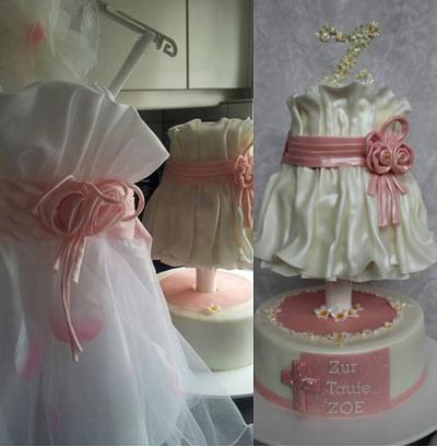 3D Dress Cake for Christening - Cake by LaniesCakery