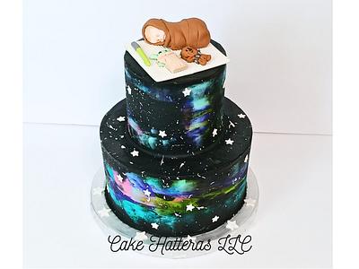 Star Wars Baby Shower Galaxy Cake - Cake by Donna Tokazowski- Cake Hatteras, Martinsburg WV