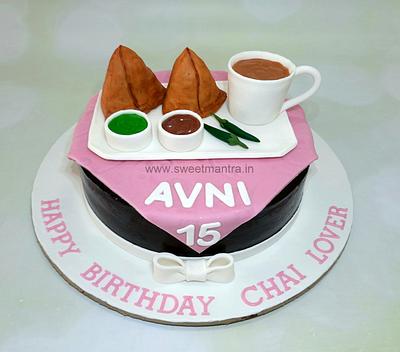 Samosa and Chai cake - Cake by Sweet Mantra Customized cake studio Pune