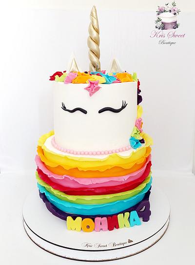 Rainbow unicorn - Cake by Kristina Mineva