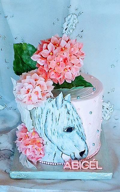 Hand painted horse - Cake by Édesvarázs