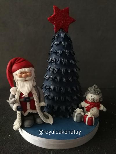 Blue Christmas Cake - Cake by Royalcake 