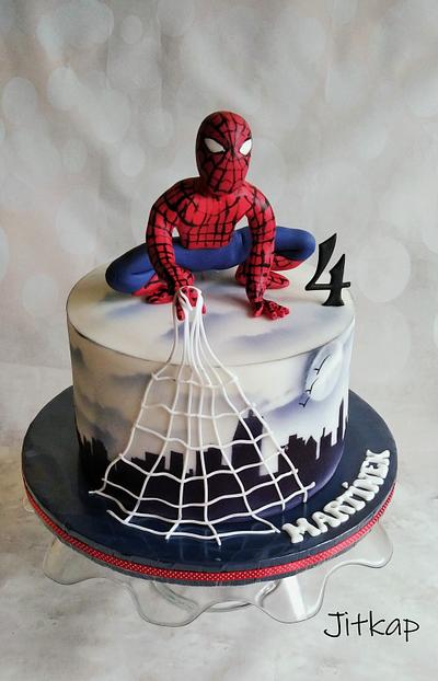 Spider Man | White cake with fondant icing - buttercream det… |  gallant.renee.l | Flickr
