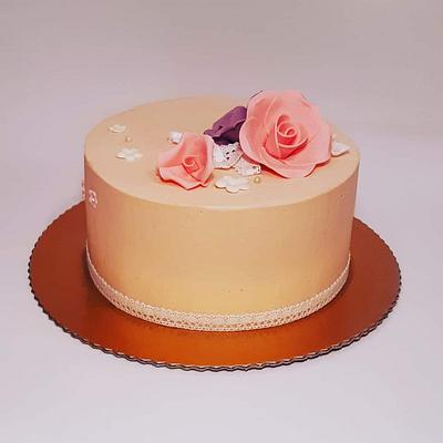 Beige cake - Cake by Zerina