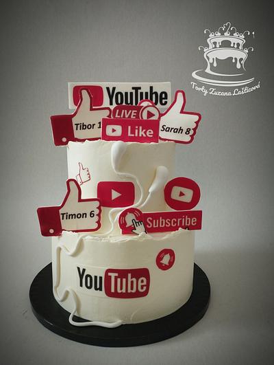 YouTube cake - Cake by ZuzanaL