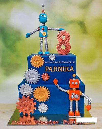 Steampunk Robot cake - Cake by Sweet Mantra Homemade Customized Cakes Pune