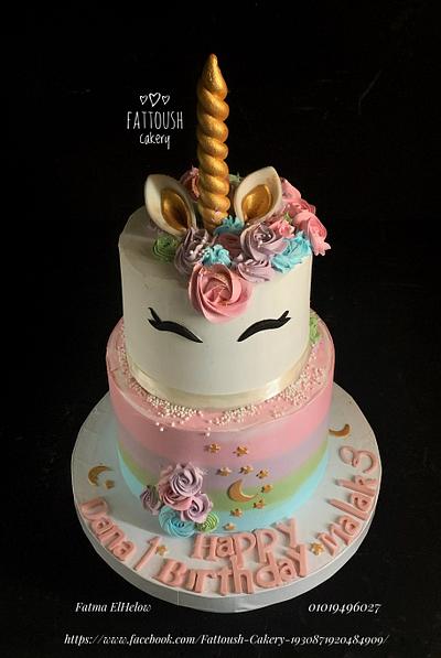 Unicorn cake whipped cream - Cake by Fattoush 