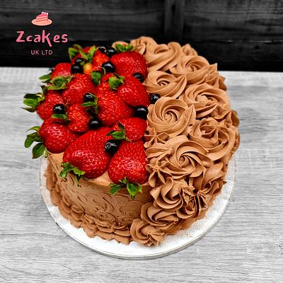 Chocolate and strawberry - Cake by Zcakes UK LTD