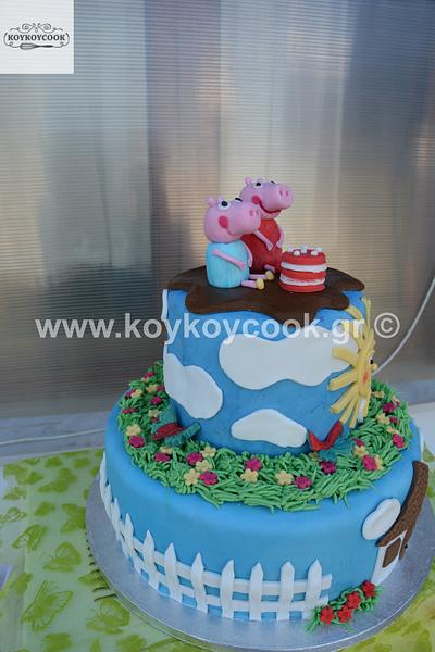 Peppa's Birthday Cake - Cake by Rena Kostoglou