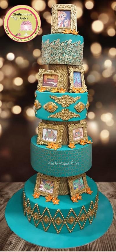 Grand Indian Wedding Cake - Cake by Authentique Bites by Ekta & Nekta