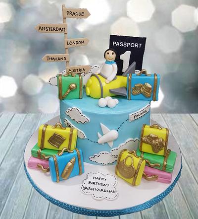 Love for Travel cake - Cake by Authentique Bites by Ekta & Nekta