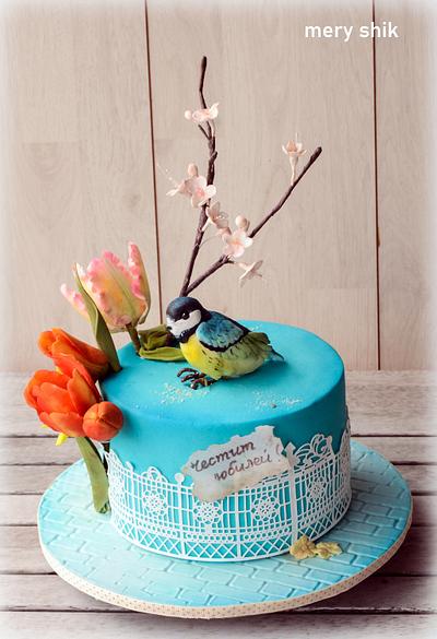 Springtime for birds  - Cake by Maria Schick