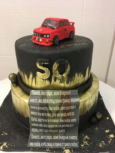 Men cake BMW E30 Mpower - Cake by Doroty