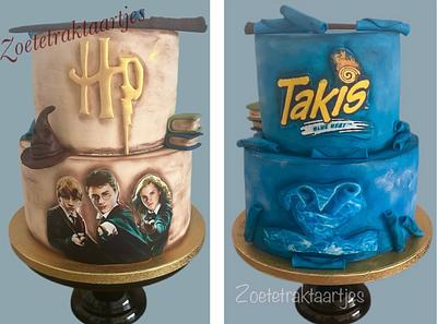 Half Harry Potter, half Takis chips  - Cake by Mo