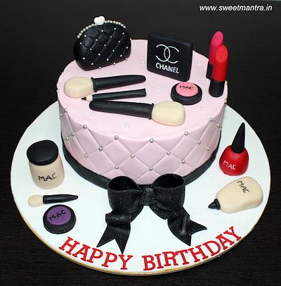 Makeup cake - Cake by Sweet Mantra Homemade Customized Cakes Pune