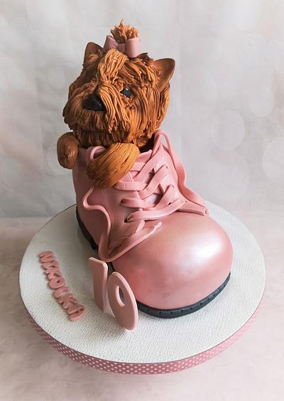 Doggie in a shoe - Cake by Jitkap