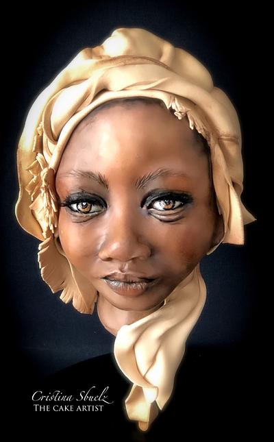 Busto beautifull black woman - Cake by Cristina Sbuelz