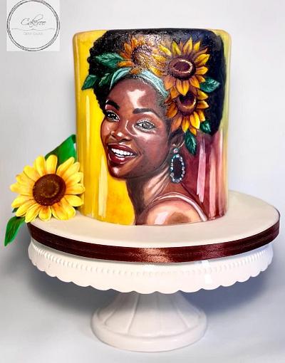 Sunflower Cake - Cake by Denise 